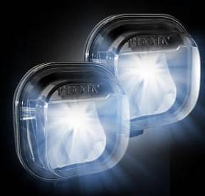 Ford SUPERDUTY 11-16 LED Fog Lights 2-Piece Set (Replaces Both OEM Ford SUPERDUTY F-250/350/450/550 Fog Lights) - Smoked / Black
