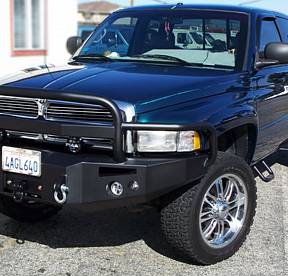 1994-2002 Dodge Heavy Duty Winch Bumper w/ Full Grill Guard Bare