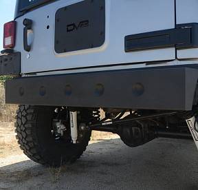 Steel Stubby Rear Bumper 08 for 07-17 Jeep Wranglers