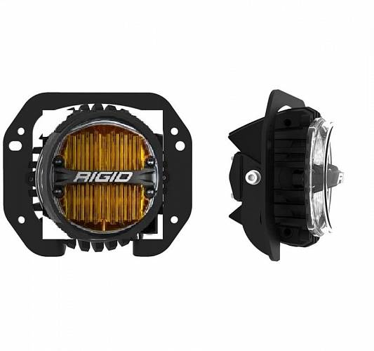 Янтарные противотуманные LED-фары 360 серия 4″ SAE для Jeep Rubicon JL
