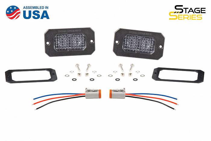 Врезные белые LED-модули SS2 Pro с янтарной подсветкой, рабочий свет