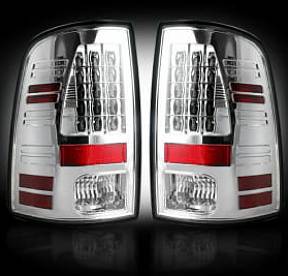 Dodge 13-17 RAM 1500/2500/3500 LED TAIL LIGHTS (Replaces Factory OEM LED Tail Lights ONLY) - Clear Lens