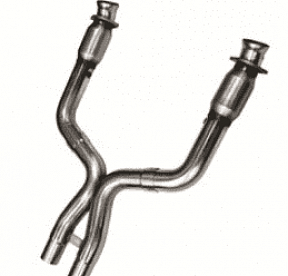 Приемные трубы X-Pipe с кат. для Mustang Shelby GT500, 2007-2010, 3'' x 2.5''
