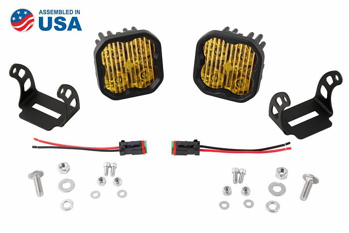 Янтарные LED-фары SS3 Sport дальнего света 2 шт 