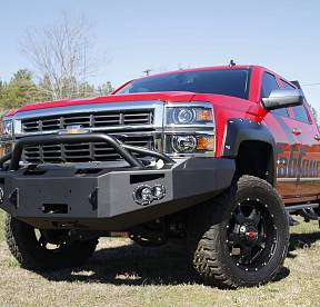 2014-2015 Chevy 1500 Winch Bumper w/ Pre-runner Grill Guard Bare