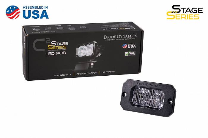 Врезной белый LED-модуль SS2 Pro с красной подсветкой, комбинированный свет