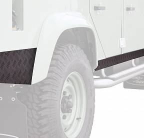 Защита порогов Land Rover Defender 110 Sill Protector / чёрная - by Front Runner