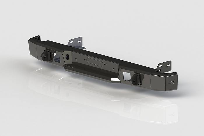 Задний силовой бампер BMS PRO-Line для Isuzu D-Max 2012-18, полимерное покрытие