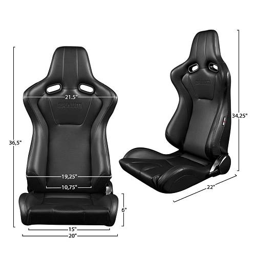 Спортивное сиденье анатомические серии Venom-R Fixed Back Bucket Seat 