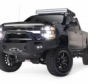 2015-2017 Chevy Heavy Duty Winch Bumper w/ Pre-Runner Grill Guard Bare