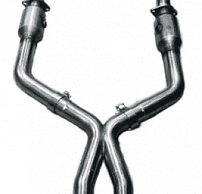 Приемные трубы X-Pipe с кат. для Mustang GT, 2005-2010, 2.5'' х 2.5''