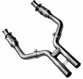Приемные трубы H-Pipe с кат. для Mustang GT 4.6L, 2005-2010, 2.5'' x 2.5''