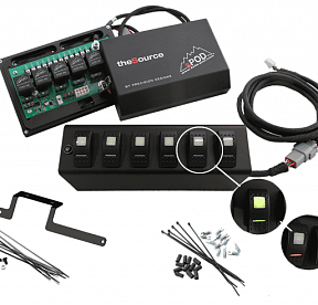 JK Switch Panel 6 Switch Dual 09-17 Wrangler JK Red sPOD