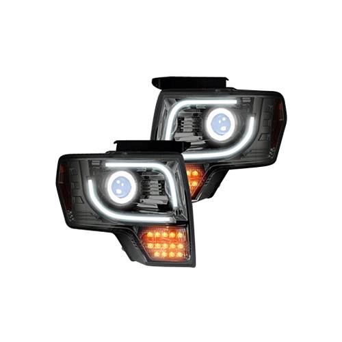 Фары головного света для Ford F150 и RAPTOR 2013-14- Clear / Chrome