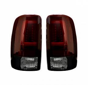 Chevy & GMC Tahoe, Yukon, Suburban, Denali 00-06 OLED TAIL LIGHTS - Dark Red Smoked Lens