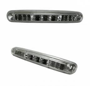 GMC & Chevy 07-13 Sierra & Silverado (2nd GEN) - Red LED 3rd Brake Light Kit w/ White LED Cargo Lights - Clear Lens