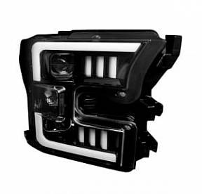 Фары головного света для Ford F150 15-17 - Smoked / Black