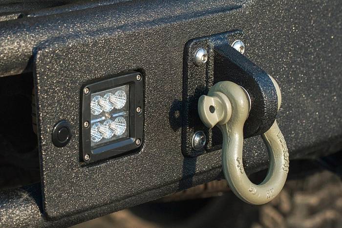 Задний силовой бампер BMS ALFA для Dodge Ram 2009-18, покрытие Raptor