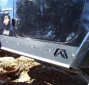 Защита порогов для   Jeep TJ 1997-2006 Rock Sliders (без трубы)
