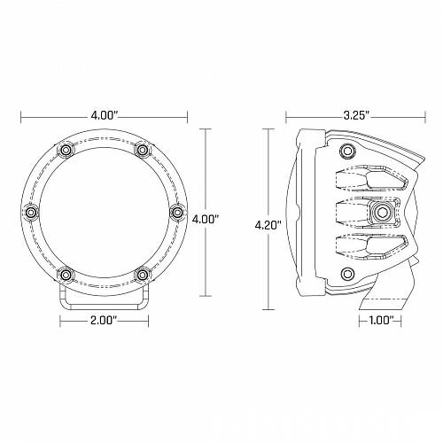 Комплект белых противотуманных LED-модулей 360-Series PRO SAE