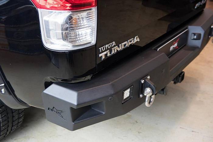 Задний силовой бампер BMS PRO-Line для Toyota Tundra 2007-13, полимерное покрытие + цинкование