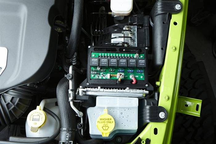 JK Switch Panel 6 Switch W/Genesis Adapter 09-17 Wrangler JK G Screen Not Included Amber sPOD