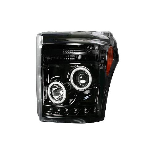 Фары головного света для Ford Superduty F250/F350/F450/F550 2011-16 - Smoked / Black