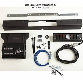 TJ Switch Panel 6 Switch W/Air Gauge 97-02 Wrangler TJ Amber sPOD