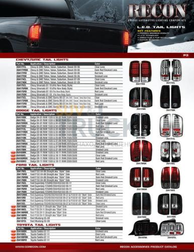 Chevy Silverado 07-13 Single-Wheel & 07-14 Dually & GMC Sierra 07-14 (Dually Only) 2nd GEN Body Style LED TAIL LIGHTS - Red Smoked Lens
