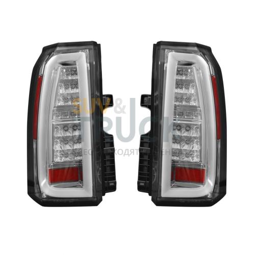Chevy Tahoe & Suburban 15-17 OLED Bar-Style LED TAIL LIGHTS - Clear Lens
