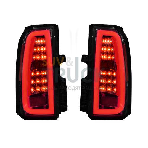 Chevy Tahoe & Suburban 15-17 OLED Bar-Style LED TAIL LIGHTS - Clear Lens